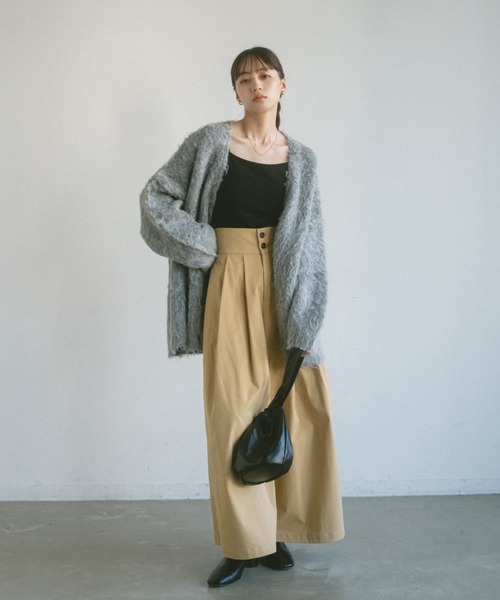 VANNIE U（ヴァニーユー）の「ダブルタックボリュームパンツ（その他パンツ・レディース・ブラック/ベージュ・S/M/L）」の13枚目の写真