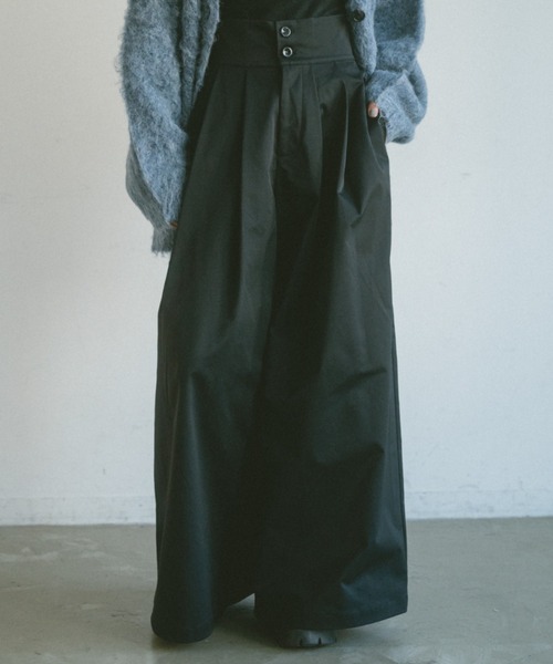 VANNIE U（ヴァニーユー）の「ダブルタックボリュームパンツ（その他パンツ・レディース・ブラック/ベージュ・S/M/L）」の6枚目の写真