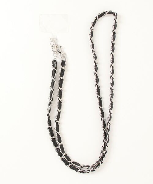 DISCOAT（ディスコート）の「スマホチェーンショルダーストラップ（スマホグッズ・レディース・ホワイト/ゴールド/シルバー/グレー/ホワイト系その他3/ホワイト系その他/ブラック系その他/ブラック/アイボリー/ホワイト系その他2・FREE）」の7枚目の写真