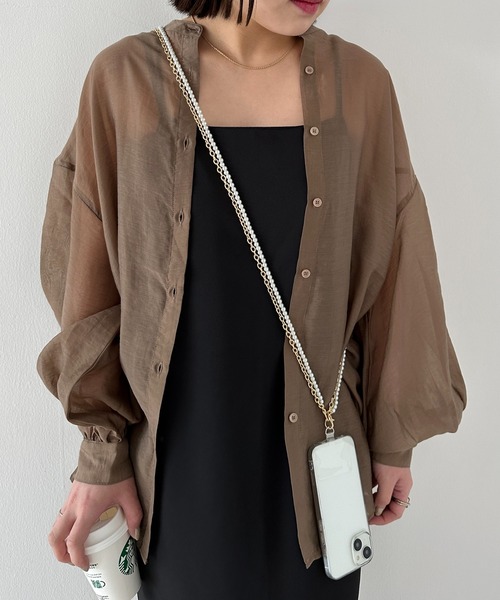 DISCOAT（ディスコート）の「スマホチェーンショルダーストラップ（スマホグッズ・レディース・ホワイト/ゴールド/シルバー/グレー/ホワイト系その他3/ホワイト系その他/ブラック系その他/ブラック/アイボリー/ホワイト系その他2・FREE）」の10枚目の写真