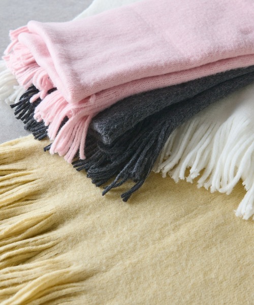 un dix cors(アンディコール)の「パステルストール(ストール/ショール・レディース・ピンク/ホワイト/チャコールグレー/イエロー・FREE)」の1枚目の写真