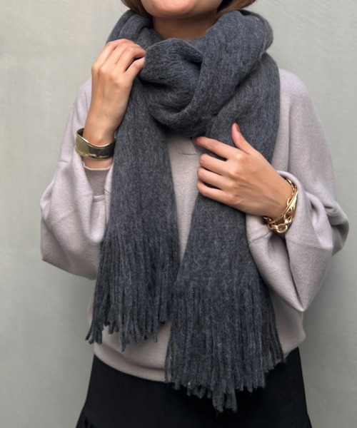 un dix cors(アンディコール)の「パステルストール(ストール/ショール・レディース・ピンク/ホワイト/チャコールグレー/イエロー・FREE)」の10枚目の写真