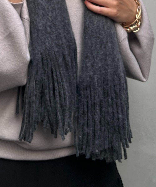 un dix cors(アンディコール)の「パステルストール(ストール/ショール・レディース・ピンク/ホワイト/チャコールグレー/イエロー・FREE)」の12枚目の写真