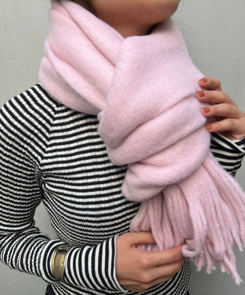 un dix cors(アンディコール)の「パステルストール(ストール/ショール・レディース・ピンク/ホワイト/チャコールグレー/イエロー・FREE)」の16枚目の写真