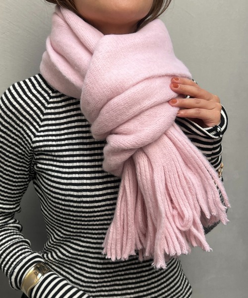 un dix cors(アンディコール)の「パステルストール(ストール/ショール・レディース・ピンク/ホワイト/チャコールグレー/イエロー・FREE)」の15枚目の写真