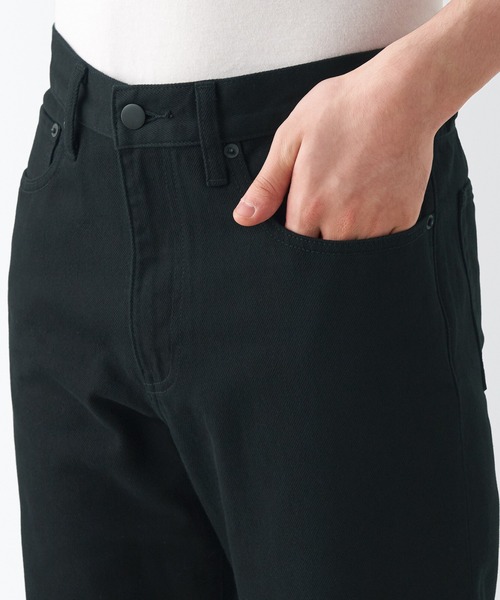 セール】デニムレギュラーパンツ 股下82cm 黒（デニムパンツ