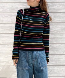 Q | レインボーリブタートル(ニット/セーター)
