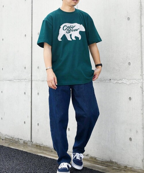 SHIPS any(シップス エニィ)の「SHIPS any: アニマル プリント デザイン Tシャツ(Tシャツ/カットソー・メンズ・グリーン/ブラック/ホワイト系その他/ホワイト・X-LARGE/LARGE/MEDIUM)」の7枚目の写真