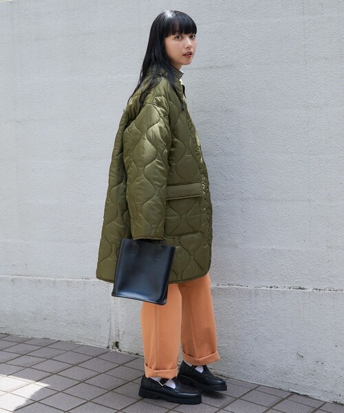 FREAK'S STORE(フリークスストア)の「襟付き キルトライナー ジャケット(その他アウター・レディース・オリーブ/オフホワイト/ブラック・フリ-)」の5枚目の写真