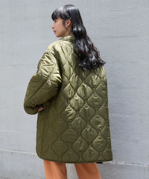 FREAK'S STORE(フリークスストア)の「襟付き キルトライナー ジャケット(その他アウター・レディース・オリーブ/オフホワイト/ブラック・フリ-)」の8枚目の写真