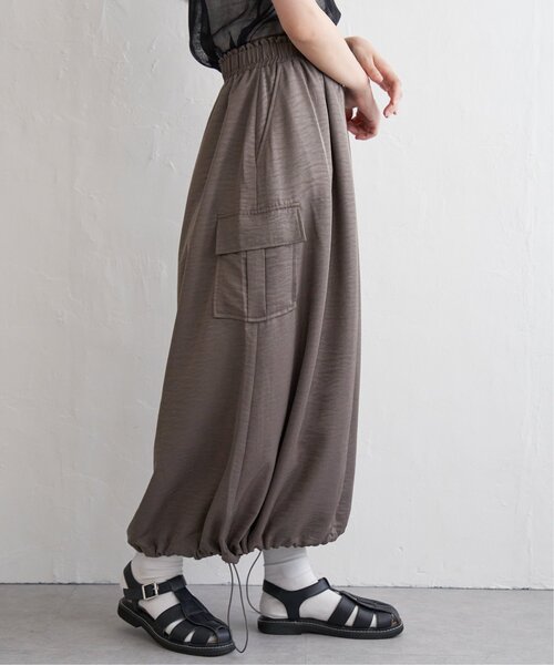 VENCEEXCHANGE（ヴァンスエクスチェンジ）の「【2WAY】ヴィンテージツイルカーゴスカート（スカート・レディース・ブラック/グレー/ブラウン系/グリーン・FREE）」の3枚目の写真