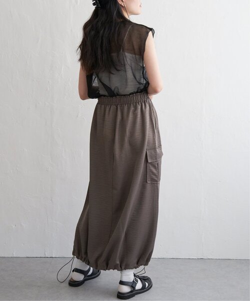 VENCEEXCHANGE（ヴァンスエクスチェンジ）の「【2WAY】ヴィンテージツイルカーゴスカート（スカート・レディース・ブラック/グレー/ブラウン系/グリーン・FREE）」の14枚目の写真