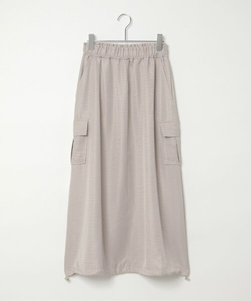 ヴィンテージツイルミリタリーカーゴスカート(取り扱い店舗限定) スカート Ree＆Mee すそ絞り ビンテージツイル ミリタリー カーゴ パラシュートワイド バルーン スカ−ト