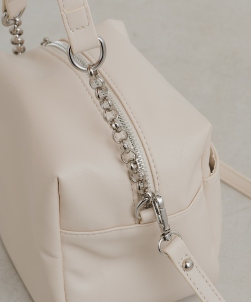 Kastane（カスタネ）の「キューブBAG（ショルダーバッグ・レディース・アイボリー/ブラック/ブラウン・FREE）」の12枚目の写真