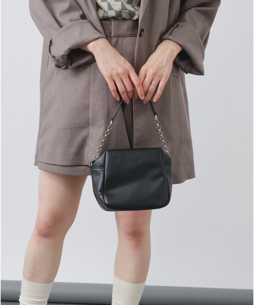 Kastane（カスタネ）の「キューブBAG（ショルダーバッグ・レディース・アイボリー/ブラック/ブラウン・FREE）」の15枚目の写真