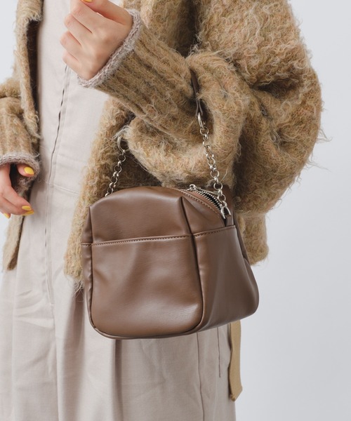 Kastane（カスタネ）の「キューブBAG（ショルダーバッグ・レディース・アイボリー/ブラック/ブラウン・FREE）」の18枚目の写真