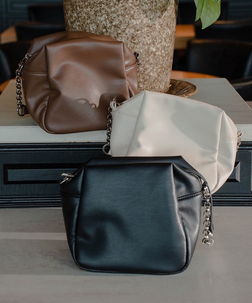 Kastane（カスタネ）の「キューブBAG（ショルダーバッグ・レディース・アイボリー/ブラック/ブラウン・FREE）」の21枚目の写真