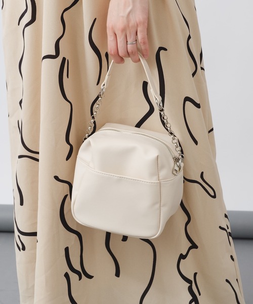 Kastane（カスタネ）の「キューブBAG（ショルダーバッグ・レディース・アイボリー/ブラック/ブラウン・FREE）」の22枚目の写真