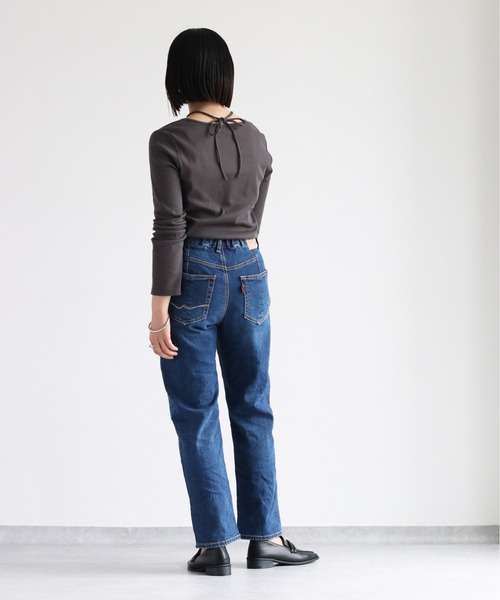 cepo(セポ)の「ホルターネックリブロンTee(Tシャツ/カットソー・レディース・オフホワイト/チャコール・M)」の16枚目の写真