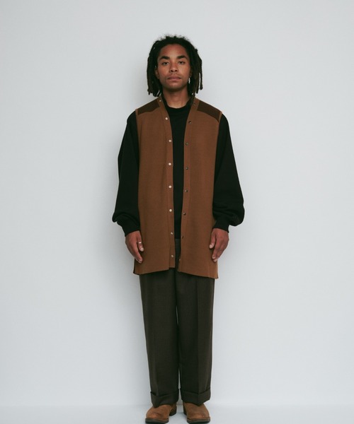 DIGAWEL(ディガウェル)の「CP cropped slacks① cotton(スラックス・メンズ・キャメル/ブルーグレー/ブラック・2)」の4枚目の写真
