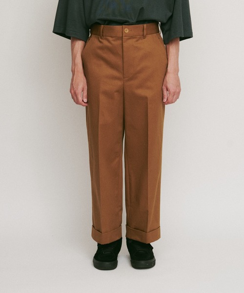 DIGAWEL(ディガウェル)の「CP cropped slacks① cotton(スラックス・メンズ・キャメル/ブルーグレー/ブラック・2)」の5枚目の写真