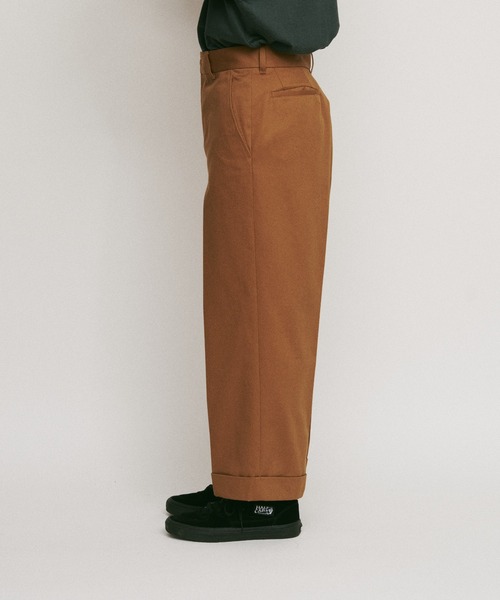 DIGAWEL(ディガウェル)の「CP cropped slacks① cotton(スラックス・メンズ・キャメル/ブルーグレー/ブラック・2)」の6枚目の写真