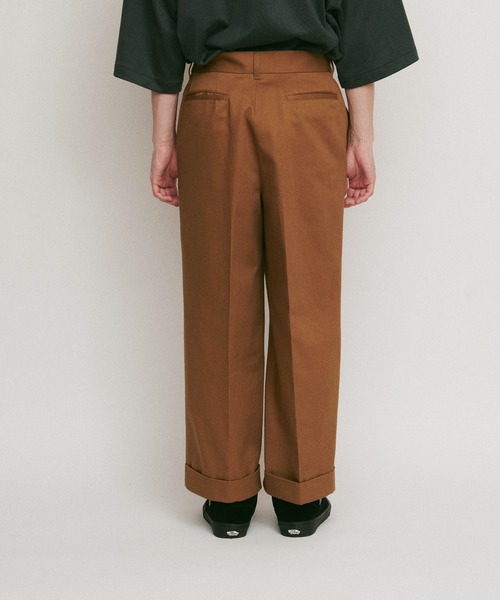 DIGAWEL(ディガウェル)の「CP cropped slacks① cotton(スラックス・メンズ・キャメル/ブルーグレー/ブラック・2)」の7枚目の写真