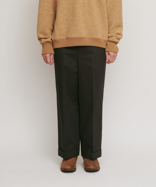 DIGAWEL(ディガウェル)の「CP cropped slacks① cotton(スラックス・メンズ・キャメル/ブルーグレー/ブラック・2)」の9枚目の写真