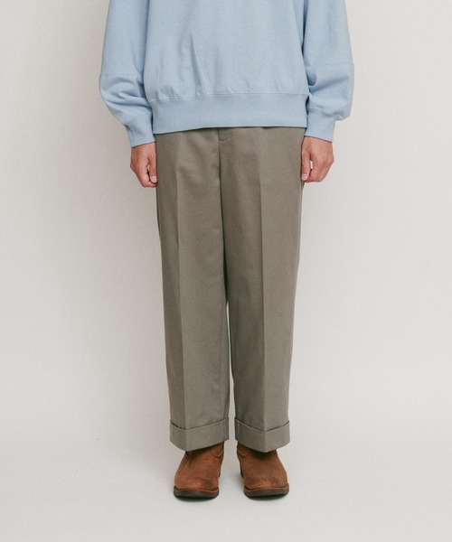 DIGAWEL(ディガウェル)の「CP cropped slacks① cotton(スラックス・メンズ・キャメル/ブルーグレー/ブラック・2)」の8枚目の写真