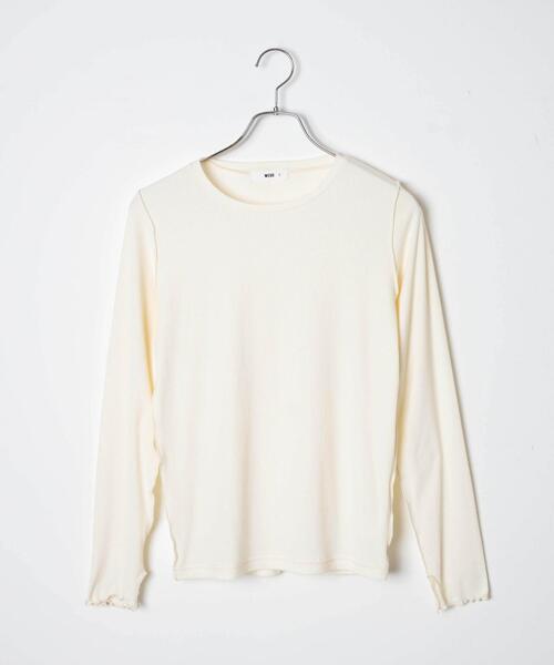 WEGO（ウィゴー）の「WEGO/ソフトタッチクルーネックロンT（Tシャツ/カットソー・レディース・ブラック/ホワイト/ブラウン系その他・FREE）」の19枚目の写真