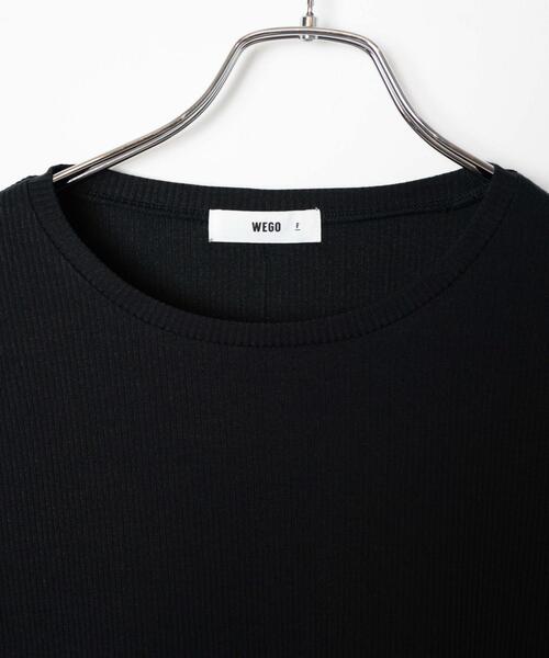 WEGO（ウィゴー）の「WEGO/ソフトタッチクルーネックロンT（Tシャツ/カットソー・レディース・ブラック/ホワイト/ブラウン系その他・FREE）」の22枚目の写真