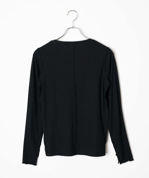 WEGO（ウィゴー）の「WEGO/ソフトタッチクルーネックロンT（Tシャツ/カットソー・レディース・ブラック/ホワイト/ブラウン系その他・FREE）」の21枚目の写真