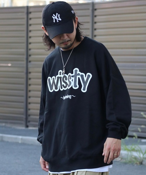 wissty（ウィスティー）の「wissty-ロゴスウェット（スウェット・メンズ・ブラック/グレー・M/L）」の3枚目の写真