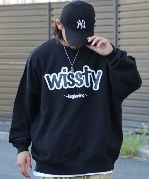 wissty（ウィスティー）の「wissty-ロゴスウェット（スウェット・メンズ・ブラック/グレー・M/L）」の5枚目の写真