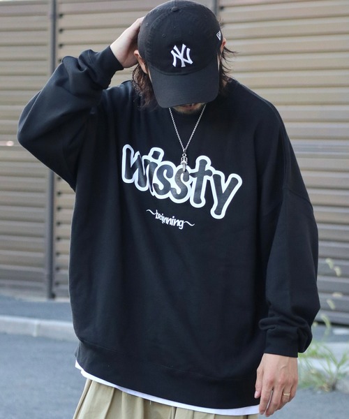 wissty（ウィスティー）の「wissty-ロゴスウェット（スウェット・メンズ・ブラック/グレー・M/L）」の6枚目の写真