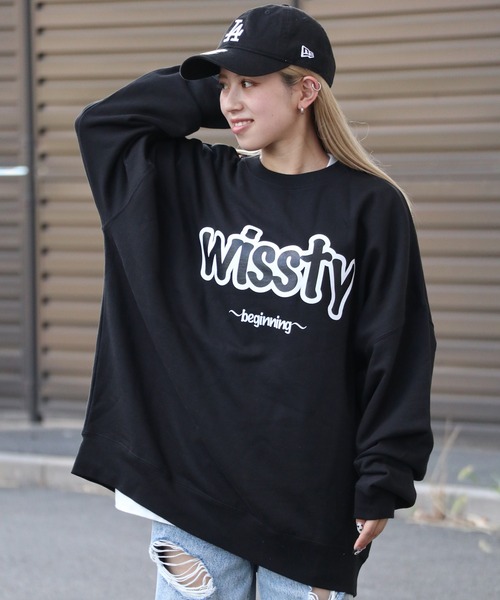 wissty（ウィスティー）の「wissty-ロゴスウェット（スウェット・メンズ・ブラック/グレー・M/L）」の9枚目の写真