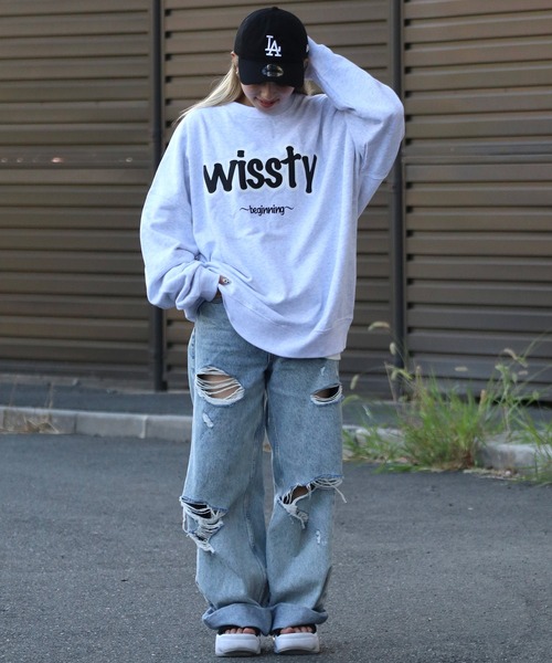 wissty（ウィスティー）の「wissty-ロゴスウェット（スウェット・メンズ・ブラック/グレー・M/L）」の13枚目の写真
