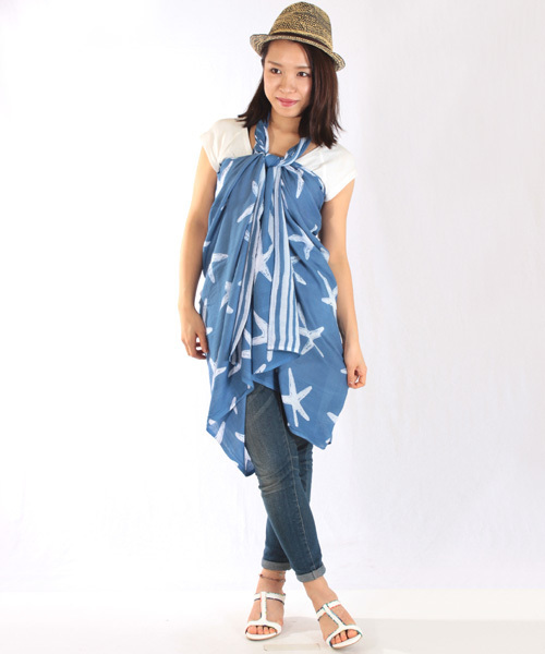 Kahiko(カヒコ)の「【kahiko】STARFISH★サローン(ストール/ショール・レディース・ブルー/ホワイト/ピンク/ミント・FREE)」の21枚目の写真