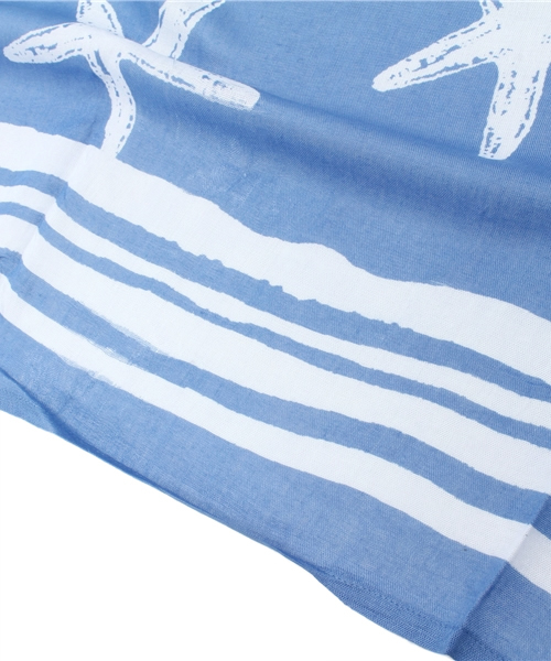 Kahiko(カヒコ)の「【kahiko】STARFISH★サローン(ストール/ショール・レディース・ブルー/ホワイト/ピンク/ミント・FREE)」の6枚目の写真