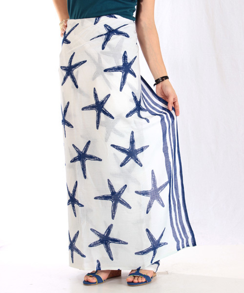 Kahiko(カヒコ)の「【kahiko】STARFISH★サローン(ストール/ショール・レディース・ブルー/ホワイト/ピンク/ミント・FREE)」の14枚目の写真