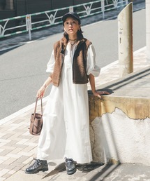 【高山都×oblekt】ボアベスト＆ワンピースセット