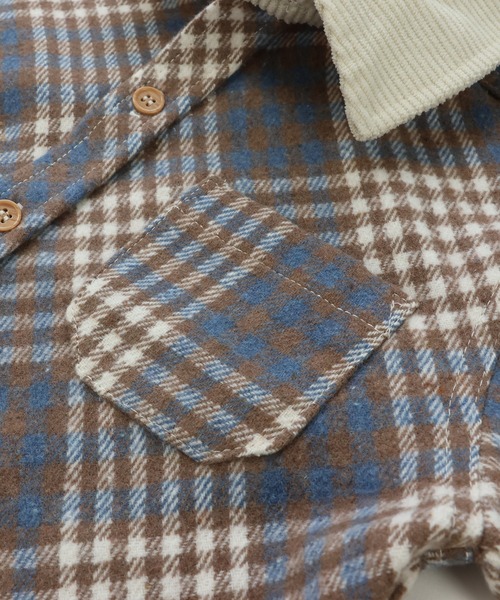 JAM & LINK(ジャムアンドリンク)の「「@r.y.623」コラボ企画 布帛ネルシャツ(シャツ/ブラウス・キッズ・グリーン/ブラウン・160cm/110cm/120cm/140cm/150cm/130cm)」の16枚目の写真