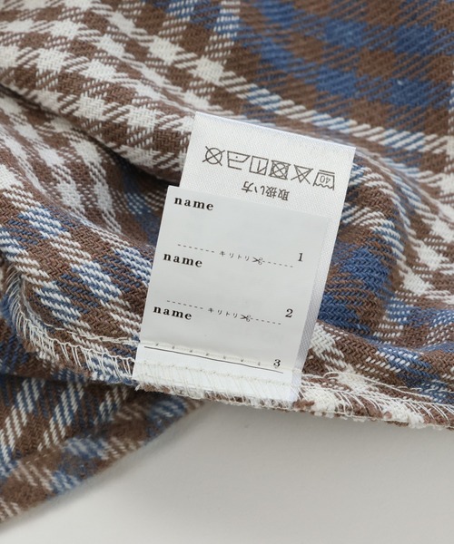 JAM & LINK(ジャムアンドリンク)の「「@r.y.623」コラボ企画 布帛ネルシャツ(シャツ/ブラウス・キッズ・グリーン/ブラウン・160cm/110cm/120cm/140cm/150cm/130cm)」の18枚目の写真