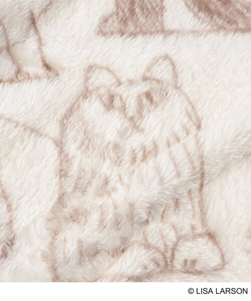 one'sterrace（ワンズテラス）の「◆【あったか】LISA LARSON リサ・ラーソン ブランケット（ブランケット・レディース・ブラウン/ブルー・99）」の5枚目の写真