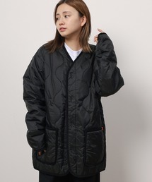 【UNIVERSAL OVERALL/ユニバーサルオーバーオール】 キルティング Vネック パイピング ジャケット/ QUILT BLOUSON/ インナーダウン