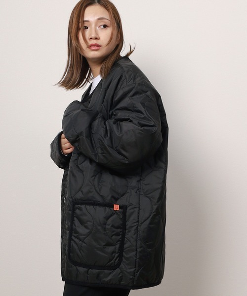 UNIVERSAL OVERALL ブラック キルティングジャケット　新品 ユニバーサルオーバーオール UNIVERSAL OVERALL 別注 QUILT