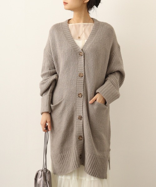 【セール】atONE ボリュームスリーブ前開きカーディガン（カーディガン/ボレロ）｜atONE（アットワン）