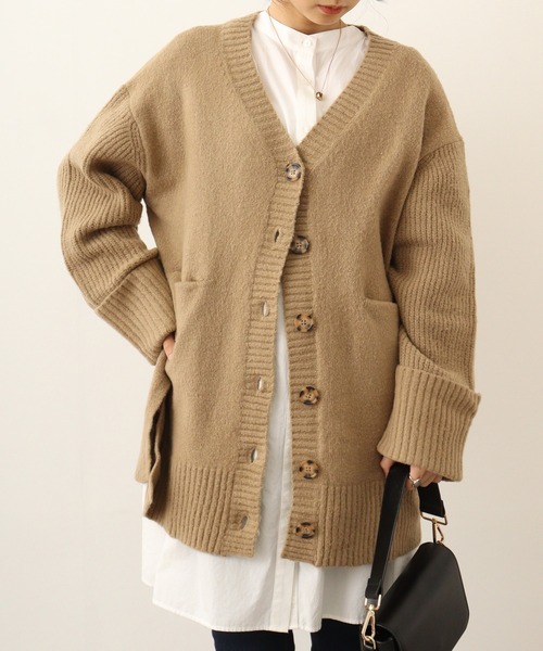 【セール】atONE ボリュームスリーブ前開きカーディガン（カーディガン/ボレロ）｜atONE（アットワン）