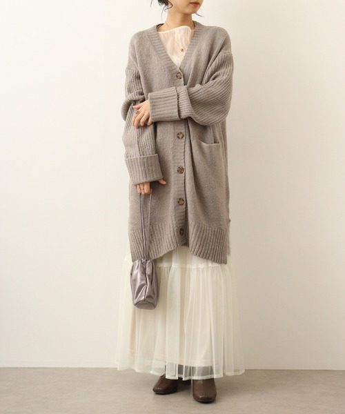 【セール】atONE ボリュームスリーブ前開きカーディガン（カーディガン/ボレロ）｜atONE（アットワン）