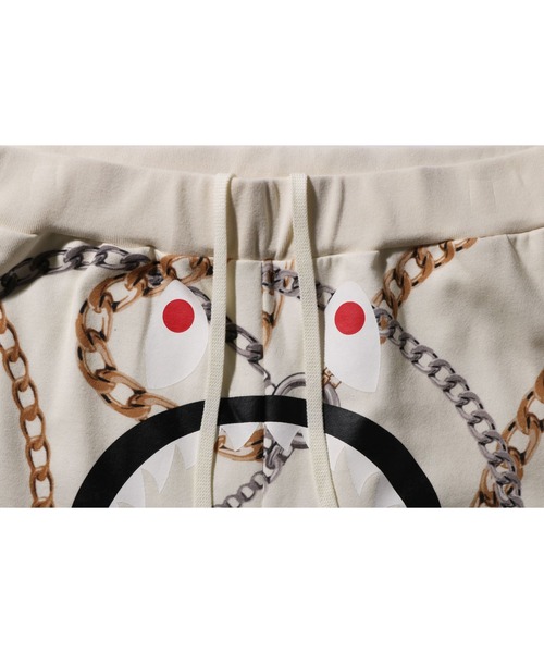 A BATHING APE（アベイシングエイプ）の「BAPE JEWELS SHARK SWEAT PANTS M（スウェットパンツ・メンズ・アイボリー/グリーン・XX-LARGE/LARGE/SMALL/X-LARGE/MEDIUM）」の5枚目の写真